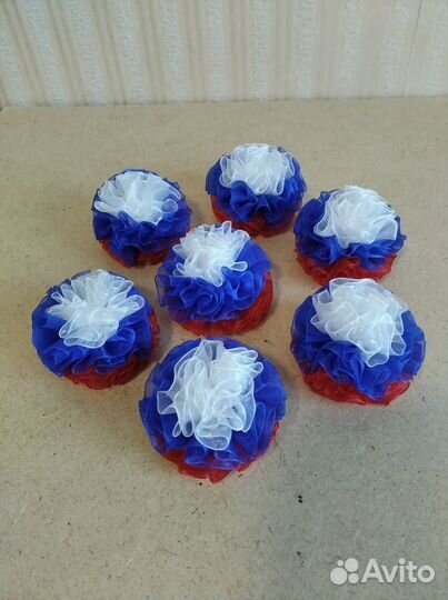 Резинка для волос триколор