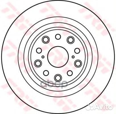 Торм.диск зад L.335x22 12 отв. lexus LS 460-6