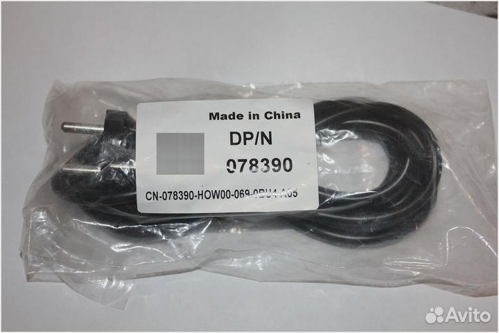 Оригинальный новый кабель питания dell DP/N 078390