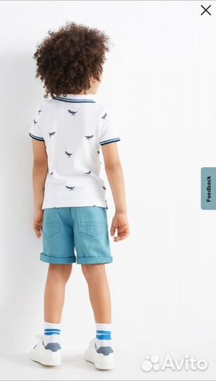 Комплект новый футболка и шорты c&a 98 140