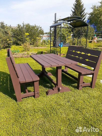 Комплект садовой мебели из массива