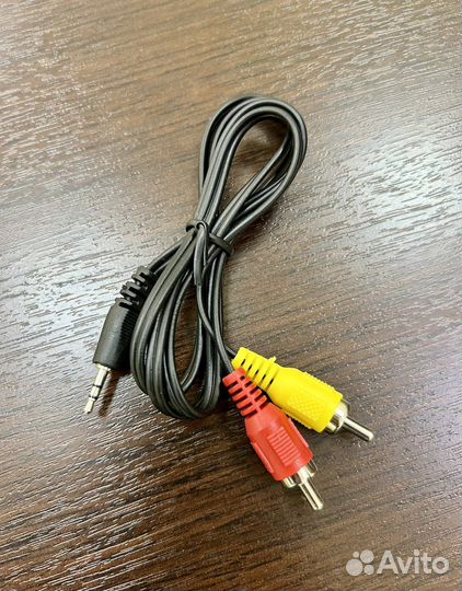 Кабель 3RCA-AUX, тюльпаны на 3.5 Jack