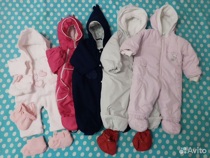 Детские вещи для девочки от 0-11 мес.на все сезоны