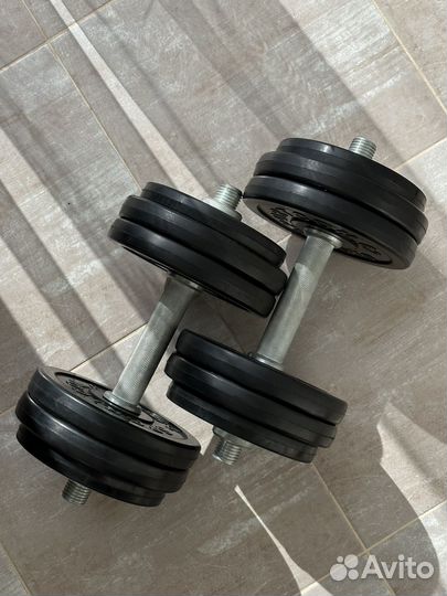 Гантели borabo разборные обрезиненные