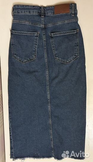 Джинсовая юбка миди карандаш