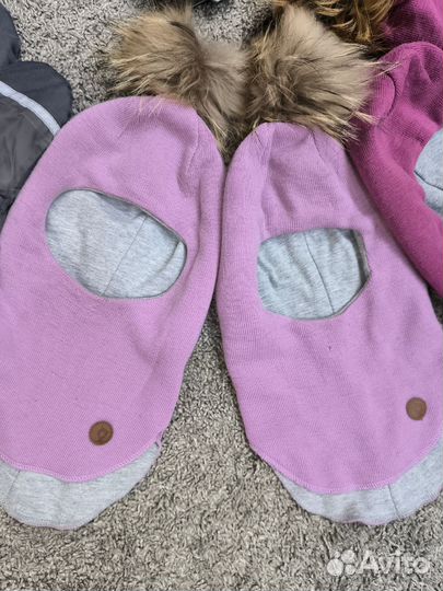 Шапки- шлем и варежки-краги