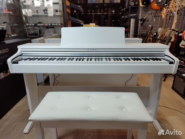 Корпусное цифровое пианино Kawai kdp75w + банкетка