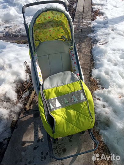 Детские санки коляска бу Nika наши детки