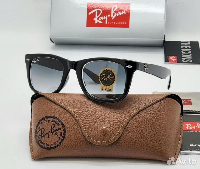 Солнцезащитные очки Ray-Ban Wayfarer стекло