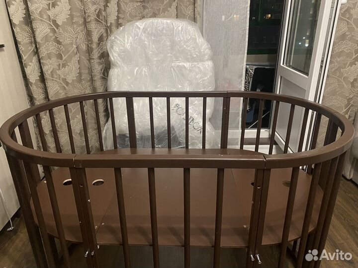 Детская кровать трансформер овальная 8в1