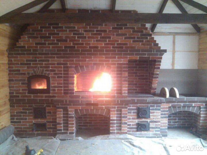 Печи камины барбекю из кирпича