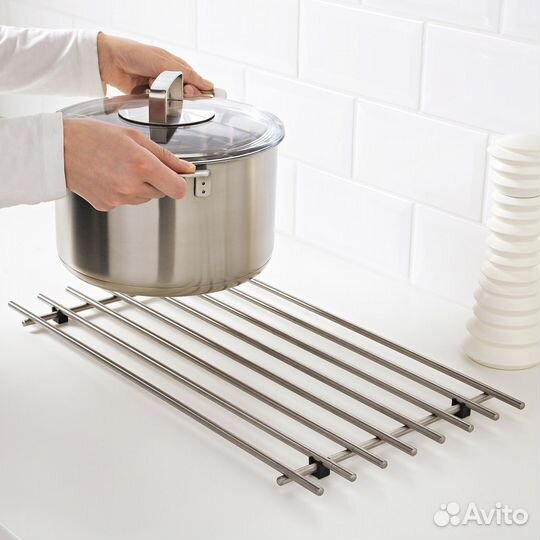 Lamplig Подставка 50x28 нержавеющая сталь IKEA 301