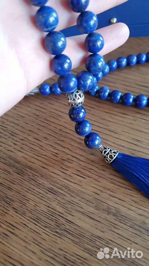 Четки из лазурита на серебре