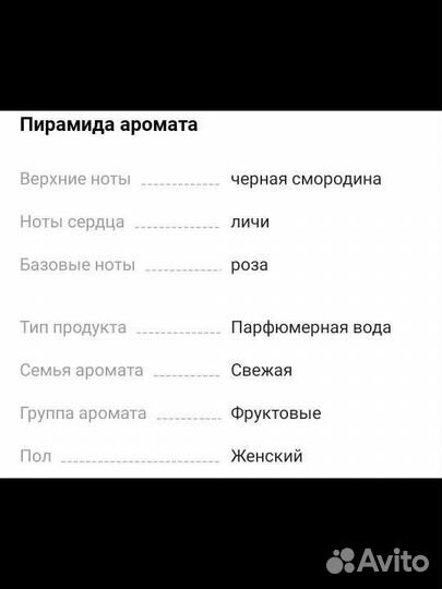 Женская парфюмерия