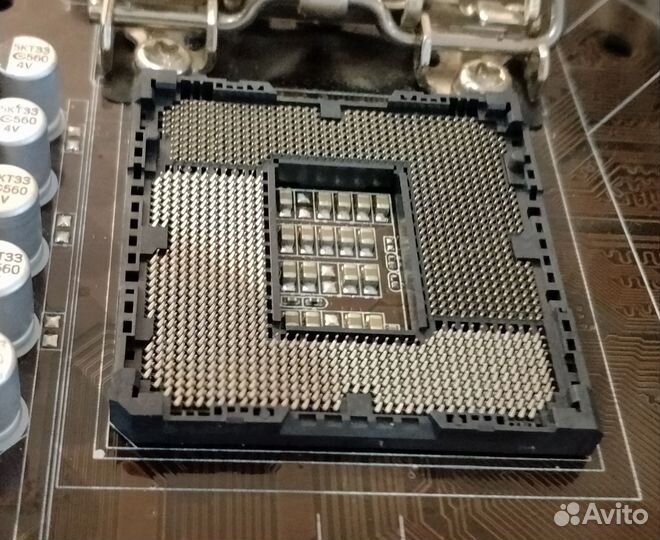 Материнская плата с процессором (с дефектом)