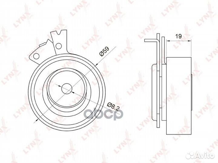 Ролик натяжной ремня грм PB1049 lynxauto