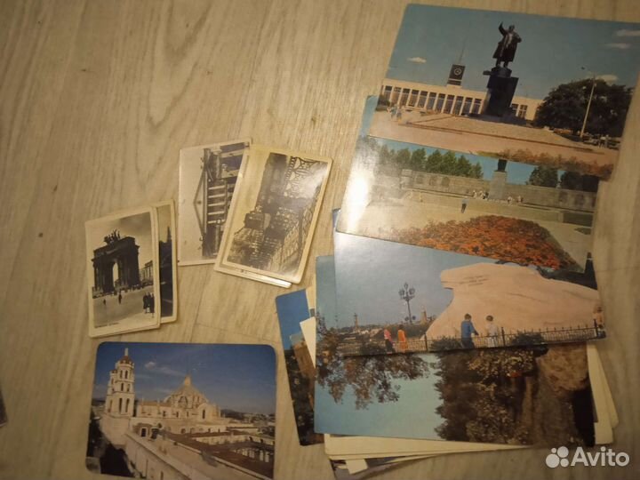 Советские открытки с видами городов наборы
