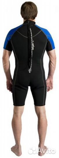 Мужской гидрокостюм для теплой погоды с короткими