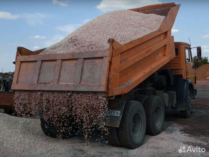 Щебень гранитный оптом от 3кубов