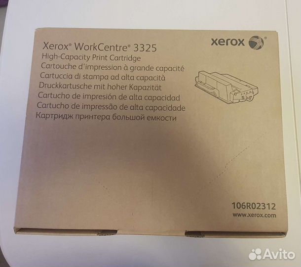 Новый Оригинальный Картридж Xerox 106R02312