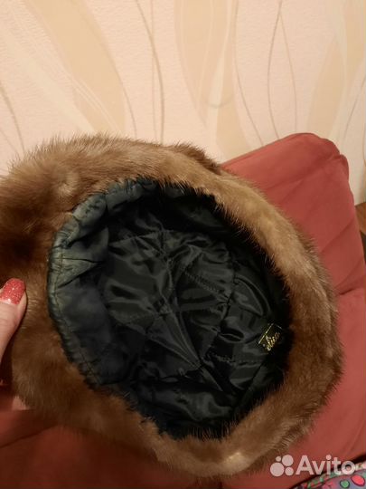 Шапка норковая женская