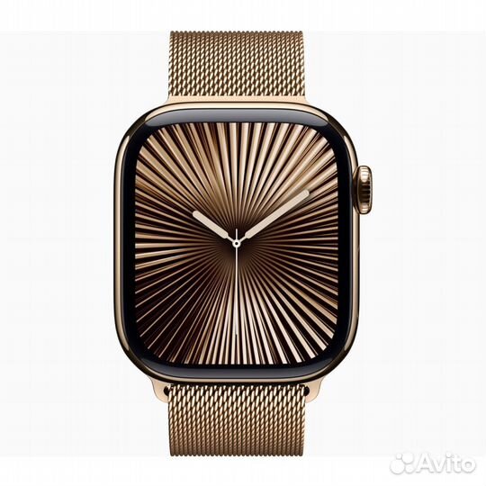 Apple Watch S10 46mm Gold Titanium Milanese Loop