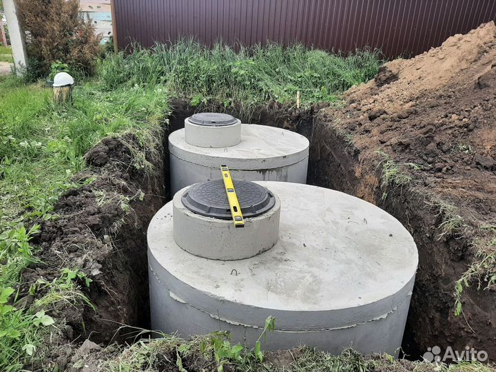 Септик под ключ из бетонных колец