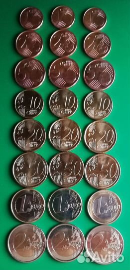 Испания наборы 2008,14,15гг. (три типа) UNC