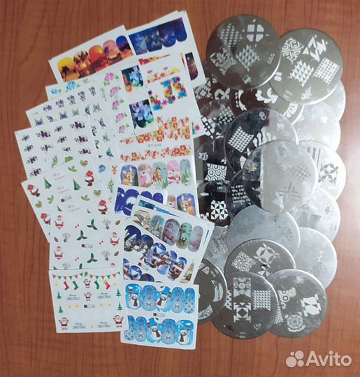 Пластины для стемпинга, наклейки на ногти