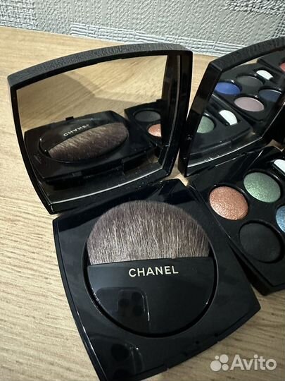 Chanel косметика пудра тени румяна