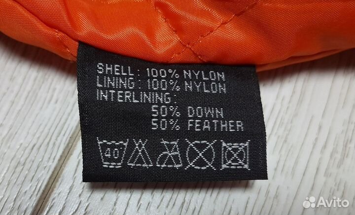 Бомбер Alpha industries ma 1 черный демисезонный