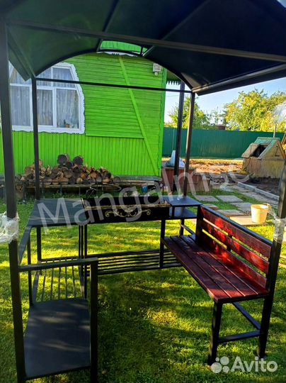 Мангал с крышей