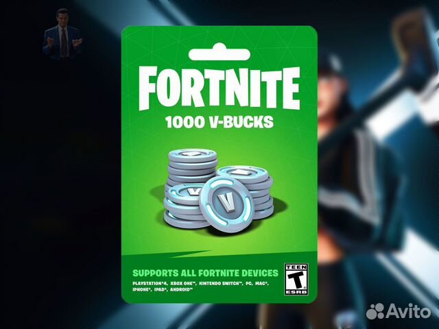 Fortnite 1000 V-bucks (1000 В-баксов) PC, xbox, PS