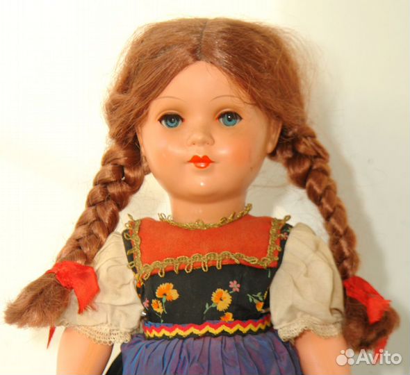 Редкая антикварная кукла Германия старинная 45 см