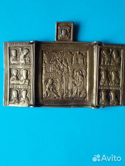 Икона-Складень старинная 