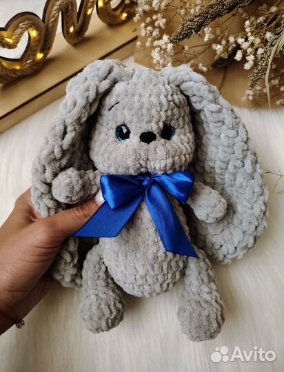 Мягкая игрушка заяц ручной работы