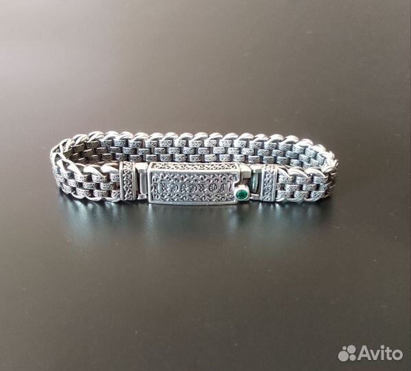 Серебряный браслет мужской