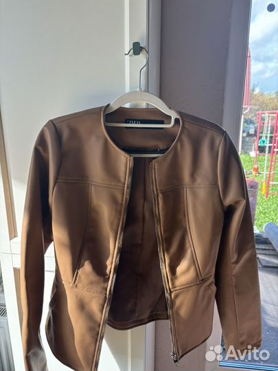 Куртка Zara кожзам