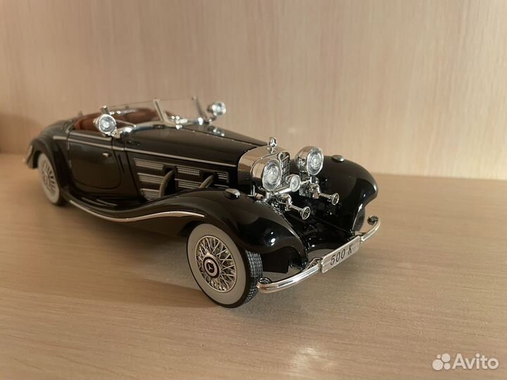 Коллекционная машинка Mercedes Benz 500K 1:24