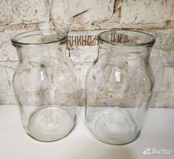 Банка стеклянная 2л винтаж СССР, суз