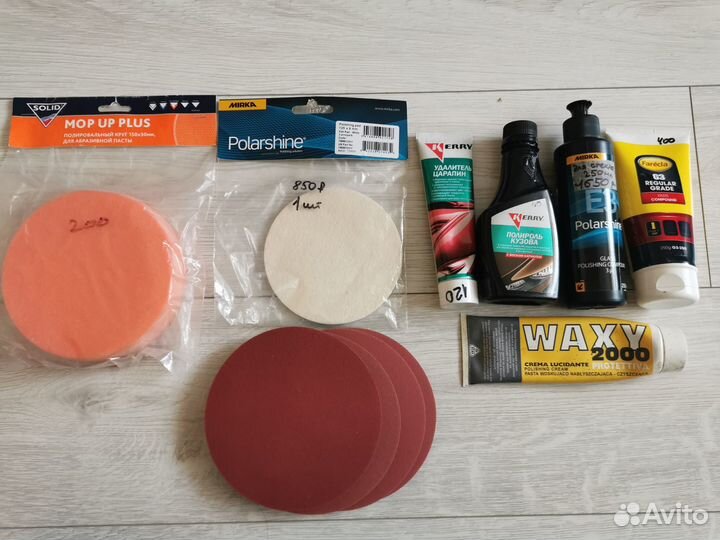 Полировальная машина Crown и средства полировки