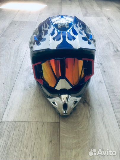 Шлем мотокросс