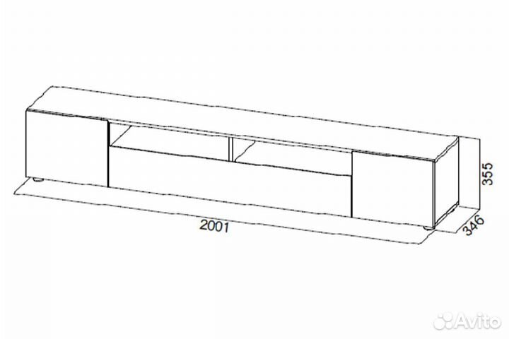 Тумба для телевидеоаппаратуры 