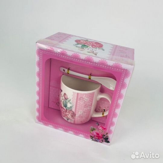 Подарочный набор - посуда Цветы роз (арт. HK-1153)