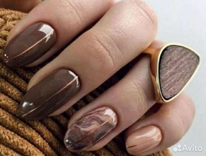 Маникюр наращивание