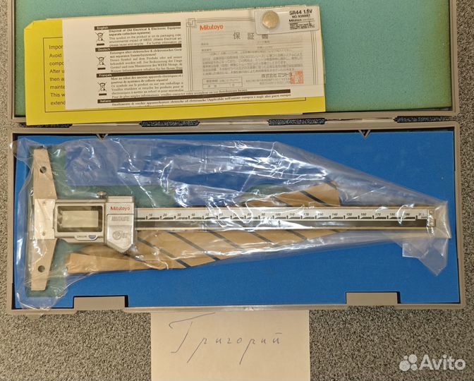 Цифровой Глубиномер Mitutoyo 0-200мм, 0.01мм, IP67