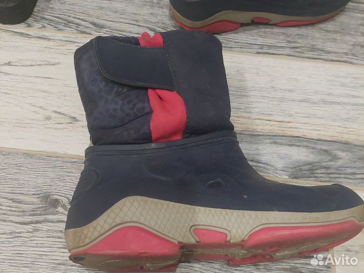 Сапоги резиновые утеплённые для девочки