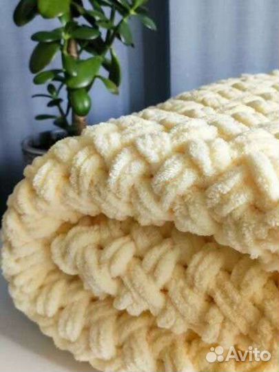 Плед детский вязаный ручная работа