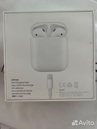 Беспроводные наушники apple airpods 2 (2019)