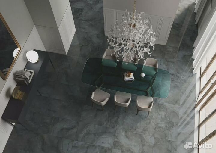 Керамогранит SG642322R Джардини зеленый лаппатированный обрезной 60x60x0,9